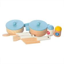 Дитячий ігровий набір кухня дерев'яна MD 2389 плита, духовка миття посуд **