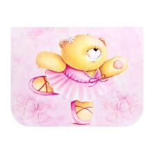 Дитяча регульована парта зі стільчиком растишка Bambi B 2071-55-6(UA) Ведмедик балерина рожева**