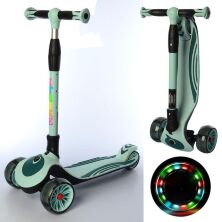 Самокат дитячий триколісний складаний iTrike JR 3-060-25-LGR MAXI світло-зелений**