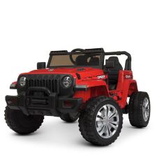 Дитячий двомісний електромобіль Джип Машина Bambi Racer M 4557EBLR-3 Jeep шкіряне сидіння / колір червоний **