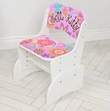 Дитяча регульована парта зі стільчиком растишка Bambi W 2071-48-1 / колір ПК біла**