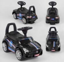 Дитяча каталка толокар Машина JOY 77-315 Автомобіль Mercedes з музичними ефектами/чорний