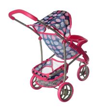 Прогулянкова Коляска для ляльки залізна Melogo 9614 триколісна**