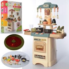 Дитячий ігровий набір інтерактивна кухня велика LIMO TOY 889-195 плита мийка духовка посуд**