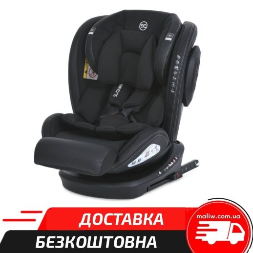 Дитяче автокрісло El Camino Evolution 2 ME 1045 Melange Black із системою isofix, поворотне 360 / чорне