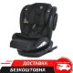 Дитяче автокрісло El Camino Evolution 2 ME 1045 Melange Black із системою isofix, поворотне 360 / чорне