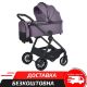 Дитяча універсальна коляска 2в1 (люлька та прогулянковий блок) EL CAMINO ME 1183 RIVIERA Grape Pink