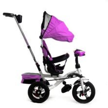 Велосипед коляска дитячий триколісний Baby Trike 6699Ф для дівчинки / фіолетовий