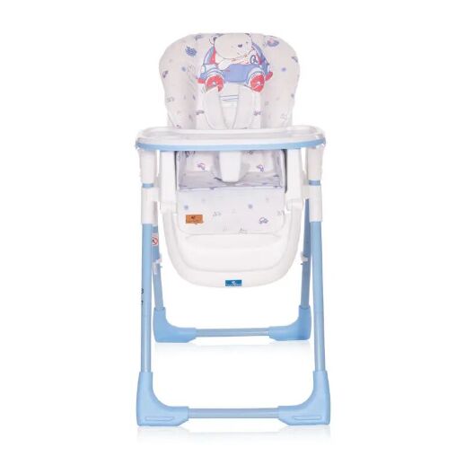 Стільчик для годування Lorelli (Bertoni) Dalia Blue Bear Блакитний "Мішутка". Дитячий стілець для годування