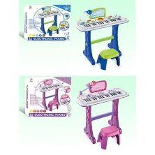 Дитячий синтезатор-піаніно на ніжках 8808-9 зі стільчиком і Мікрофоном / 37 клавіш / 2 кольори**