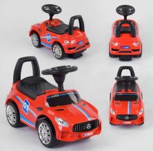Дитяча каталка толокар Машина JOY 77-425 Автомобіль Mercedes з музичними ефектами/червоний