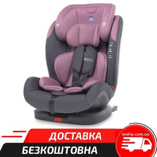 Дитяче автокрісло EL CAMINO ME 1080-B BRISTOL Royal Violet группа 123 система isofix / льон фіолетовий