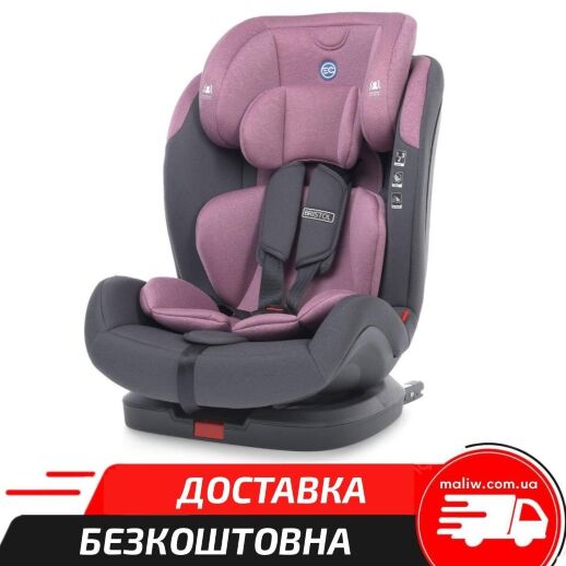 Дитяче автокрісло EL CAMINO ME 1080-B BRISTOL Royal Violet группа 123 система isofix / льон фіолетовий