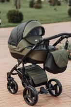 Універсальна дитяча коляска-трансформер Bellini з модульною системою 2в1 хакі