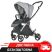 Прогулянкова дитяча коляска El Camino ME 1078 VERSA Melange Gray/сіра