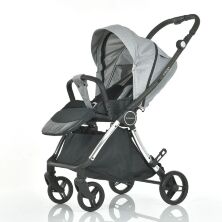 Прогулянкова дитяча коляска El Camino ME 1078 VERSA Melange Gray/сіра