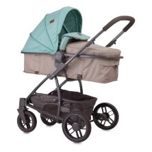 Коляска-трансформер дитячий класична універсальна Lorelli S-500 Grey-Black Cross з автокріслом