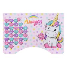 Дитяча регульована парта зі стільчиком растишка Bambi W 2071-95-5(UA) Єдиноріг м'ятна**