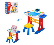 Дитяча парта шкільна зі стільцем 904-77(UA) біла Олівці