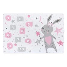 Дитячий дерев'яний столик зі стільчиком Bambi 504-114 / Малюнок Зайчик / колір білий**