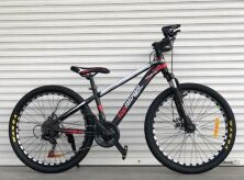 Велосипед спортивний TopRider 611 коліс 24 дюйми/Shimano/ рама сталевий/колір червоний