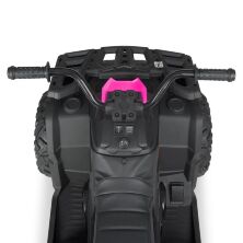 Дитячий одномісний електромобіль Квадроцикл M 4624EBLR-2-8(24V) на EVA колесах. М'яке сидіння MP3. Рожевий**