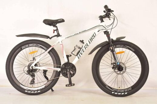 Гірський спортивний велосипед 29 дюймів S700 Mercury-OVERLORD / 24 швидкості / Shimano / з пляшкою / білий