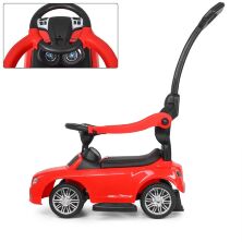 Дитяча каталка-толокар Bambi 2 в 1 Mercedes M 3902L-3 батьківська ручка сидіння під багажником червона **