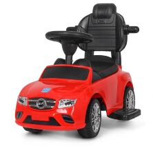 Дитяча каталка-толокар Bambi 2 в 1 Mercedes M 3902L-3 батьківська ручка сидіння під багажником червона **