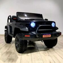Дитячий електромобіль джип CH938C чорний MP3, SD слот, USB повний привід 4X4