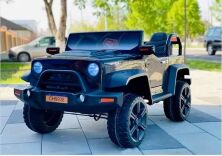 Дитячий електромобіль джип CH938C чорний MP3, SD слот, USB повний привід 4X4