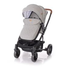 Коляска-трансформер дитячий класична універсальна Lorelli S-500 Dark Grey Lighthouse з автокріслом