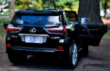 Дитячий двомісний електромобіль Джип Bambi Racer 4WD M 3906(MP4)EBLRS-2 Lexus з планшетом / чорний фарбований*