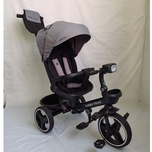 Триколісний велосипед-коляска TURBOTRIKE MT 1002-1 Smart Grey поворотне сидіння
