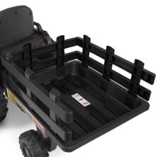 Дитячий одномісний електромобіль-Трактор з причепом BAMBI M 4623EBLR-2(24V) на EVA колесах з MP3 / чорний**