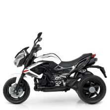 Дитячий електромобіль МОТОЦИКЛ трицикл Bambi Racer M 4152EL-1 з MP3 на EVA колесах / білий*&**