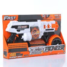 Іграшковий автомат-бластер 53 см BIG509 з м'якими кулями 48 штук/на батарейці