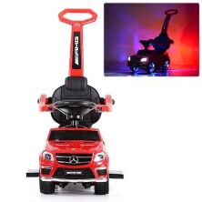 Каталка-толокар Mercedes SX 1578-3 з батьківською ручкою 3в1 червона **