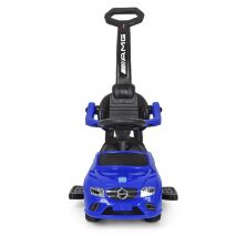 Дитяча каталка-толокар Bambi 2 в 1 Mercedes M 3902L-4 батьківська ручка сидіння під багажником синя **