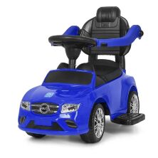 Дитяча каталка-толокар Bambi 2 в 1 Mercedes M 3902L-4 батьківська ручка сидіння під багажником синя **