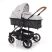 Коляска-трансформер дитячий класична універсальна Lorelli S-500 Grey-Black Cross з автокріслом