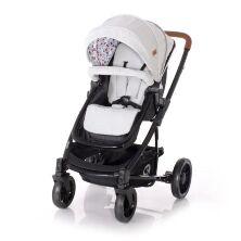 Коляска-трансформер дитячий класична універсальна Lorelli S-500 Grey-Black Cross з автокріслом