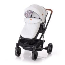 Коляска-трансформер дитячий класична універсальна Lorelli S-500 Grey-Black Cross з автокріслом