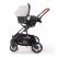 Коляска-трансформер дитячий класична універсальна Lorelli S-500 Grey-Black Cross з автокріслом