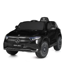 Дитячий одномісний електромобіль M 5027EBLRS-2 Mercedes 4 мотора, шкіряне сидіння, чорний фарбований