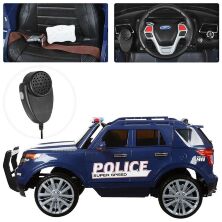 Дитячий одномісний електромобіль машина джип Bambi M 3259EBLR-4 Поліція синій**
