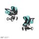 Коляска трансформер для ляльок класична 2в1 CARRELLO MAESTRO 9651B MIDDLE BLUE Лялькова блакитна