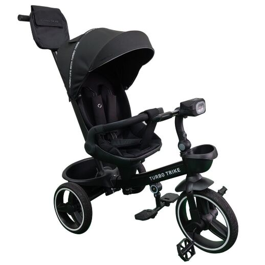Триколісний велосипед-коляска TURBOTRIKE MT 1002-1 Elegant Black поворотне сидіння