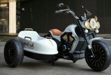 Дитячий електромотоцикл із люлькою M 5049EL-1 MP3, USB, Світлові ефекти