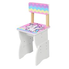 Дитяча парта шкільна зі стільцем 905-65 Єдиноріг веселка**